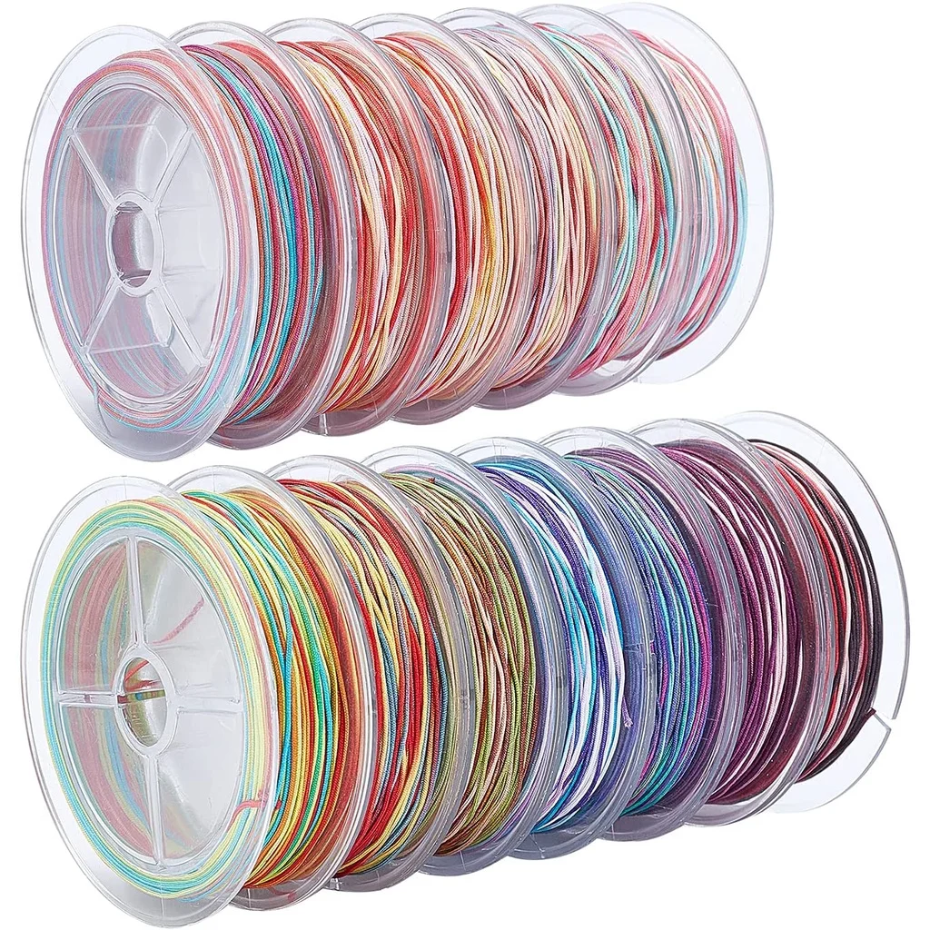 13 Rolls 1mm Rainbow Beading String Gradient Color Polyester Cotton Cord Colorful String for Beading Jewelry Making
13 Rolls 1mm Rainbow Beading String Gradient Color Polyester Cotton Cord Colorful String for Beading Jewelry Making