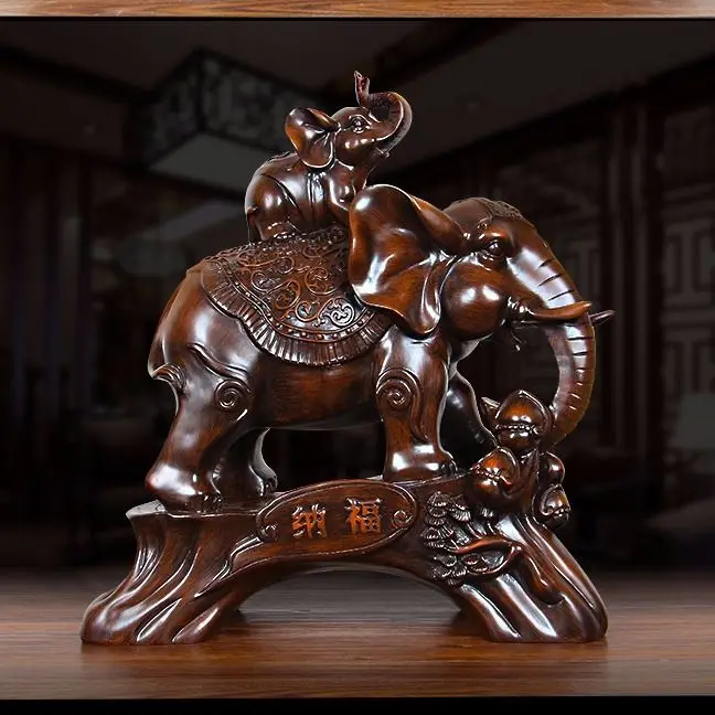 Fortune Wealth Elephant Flexor's Living Room Office Decoration Gourd Mother and Child Elephant Decor Feng Shui Crafts
Fortune Wealth Elephant Flexor's Living Room Office Decoration Gourd Mother and Child Elephant Decor Feng Shui Crafts