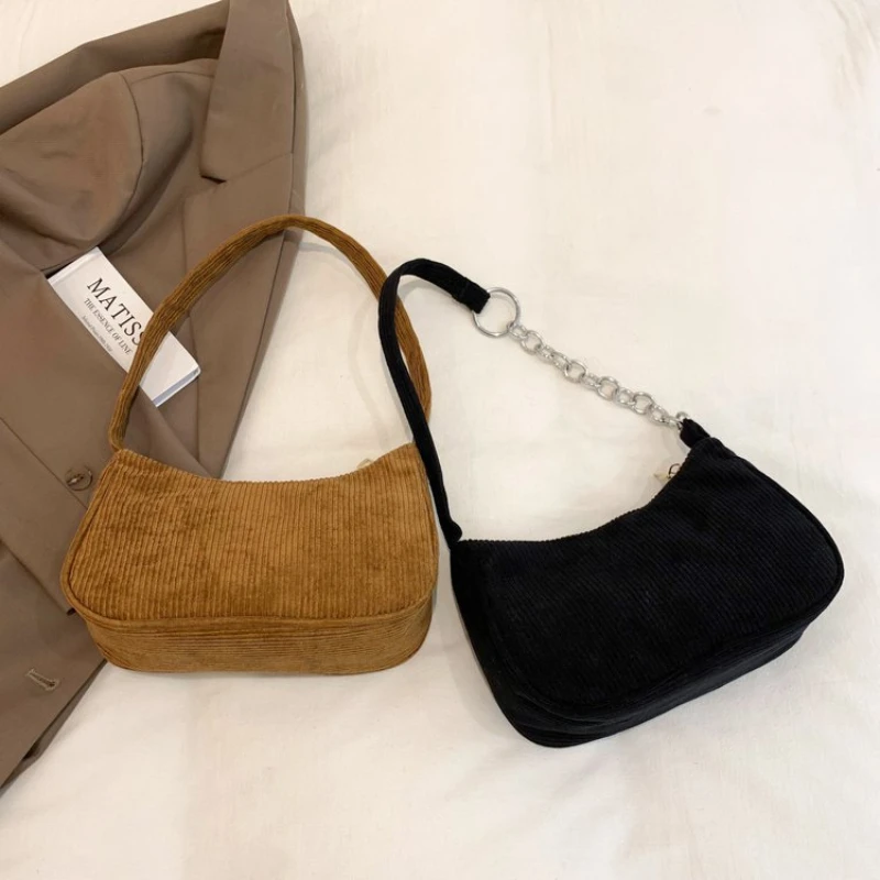 New Fashion Vintage Women's Handbags Corduroy Underarm Bag Casual Women Shoulder Bags Solid Color Zipper Female Handbag Clutch
New Fashion Vintage Women's Handbags Corduroy Underarm Bag Casual Women Shoulder Bags Solid Color Zipper Female Handbag Clutch