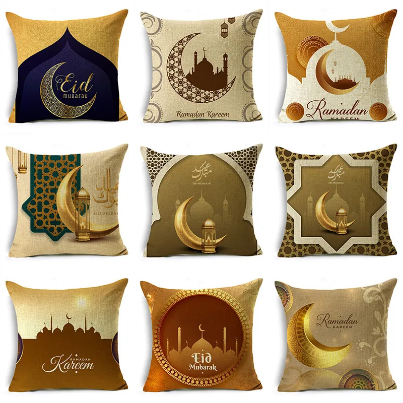 OMIO Ramadan Decoration Pillowcase EID Mubarak Decor for Home Muslim Islamic Festival Decor Cushion Cover 40/45/50cm
OMIO Ramadan Decoration Pillowcase EID Mubarak Decor for Home Muslim Islamic Festival Decor Cushion Cover 40/45/50cm
