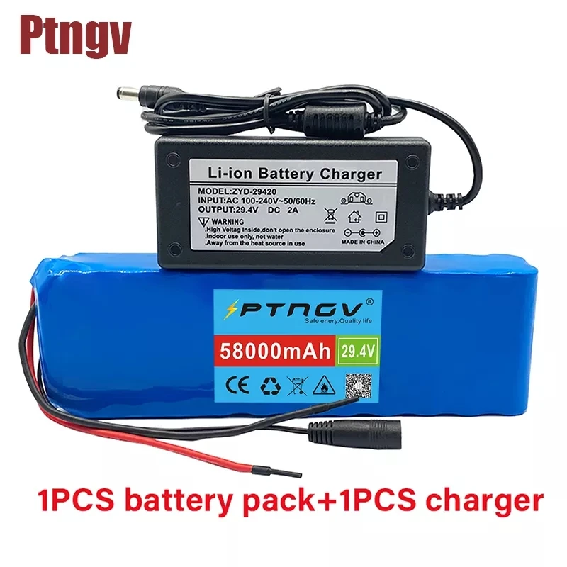 24V 58Ah 7s3p 18650 Batterij Lithium Batterij 24V 58000Mah Elektrische Fiets Bromfiets Elektrische Lithium Ion Accu + Lader
24V 58Ah 7s3p 18650 Batterij Lithium Batterij 24V 58000Mah Elektrische Fiets Bromfiets Elektrische Lithium Ion Accu + Lader