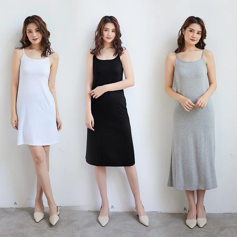 Women's Modal U-Neck Bottoming Suspender Dress Loose Fit Spaghetti Straps Mini/Mid-length /Long Homewear Casual Nightdress
Women's Modal U-Neck Bottoming Suspender Dress Loose Fit Spaghetti Straps Mini/Mid-length /Long Homewear Casual Nightdress