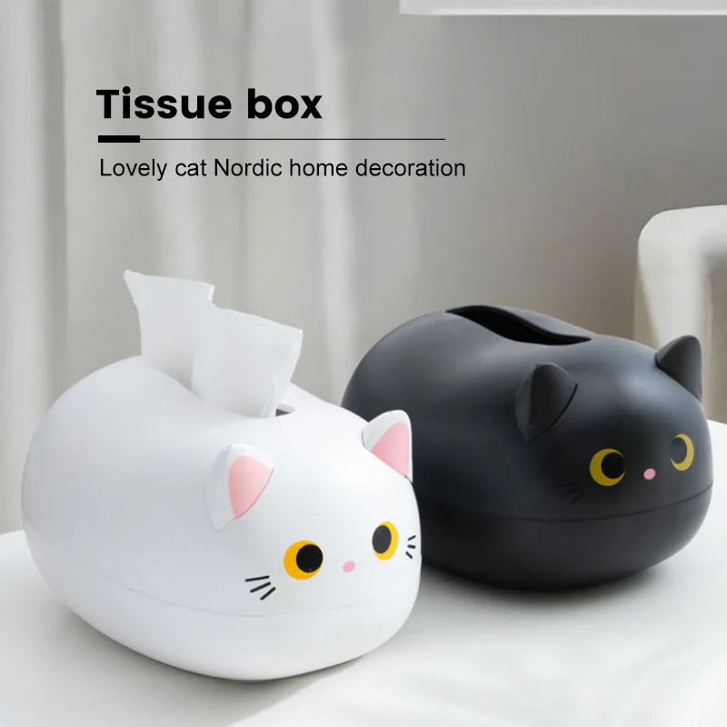 Cute Cat Tissue Box Hidden Cat Ears Toothpick Box Kitchen Napkin Storage Box Home Desktop Toilet Paper Holder Desktop Storage 
Cute Cat Tissue Box Hidden Cat Ears Toothpick Box Kitchen Napkin Storage Box Home Desktop Toilet Paper Holder Desktop Storage