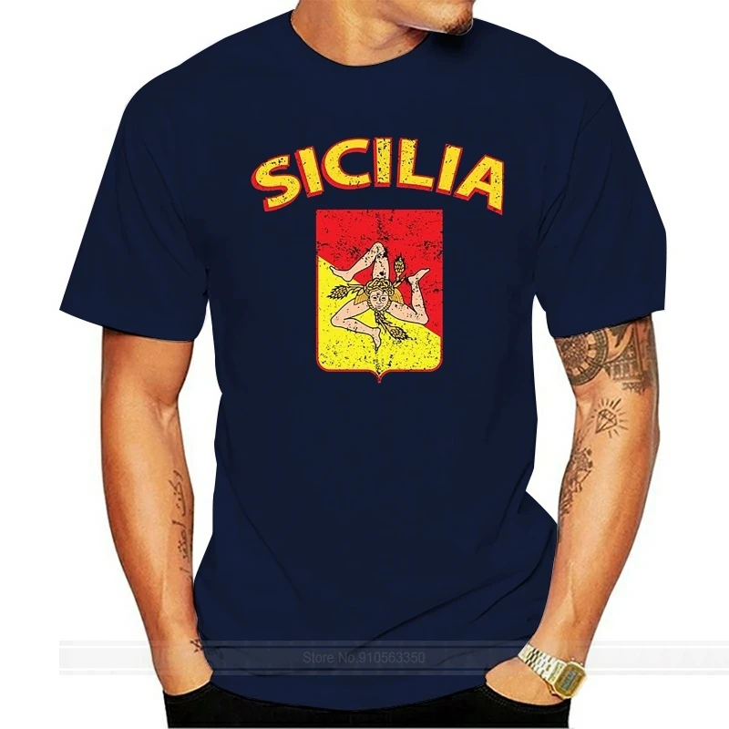 New Fashion T Shirt Men Men'S High Quality Tops Hipster Tees Sicilia Italia Flag, Sicilian, Sicily Italy, Sicilia T-Shirt
New Fashion T Shirt Men Men'S High Quality Tops Hipster Tees Sicilia Italia Flag, Sicilian, Sicily Italy, Sicilia T-Shirt