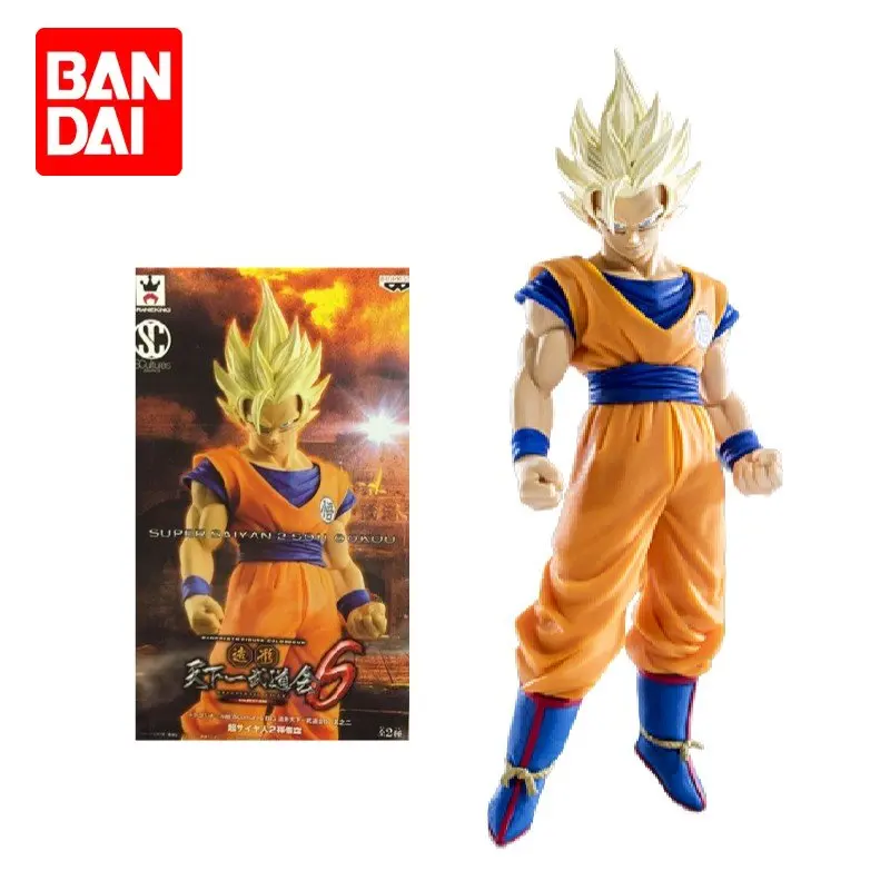 

Bandai BANPRESTO genuine spot SC Dragon Ball Super Saiyan Son Goku action figure anime model desktop decoration toy gift