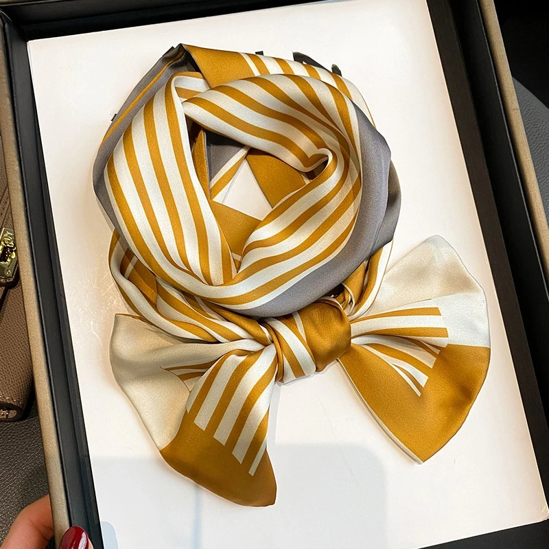 2022Korean spring and autumn new striped silk scarf women's scarf decorative hair band fashion long scarf ribbon scarf bow scarf
2022Korean spring and autumn new striped silk scarf women's scarf decorative hair band fashion long scarf ribbon scarf bow scarf