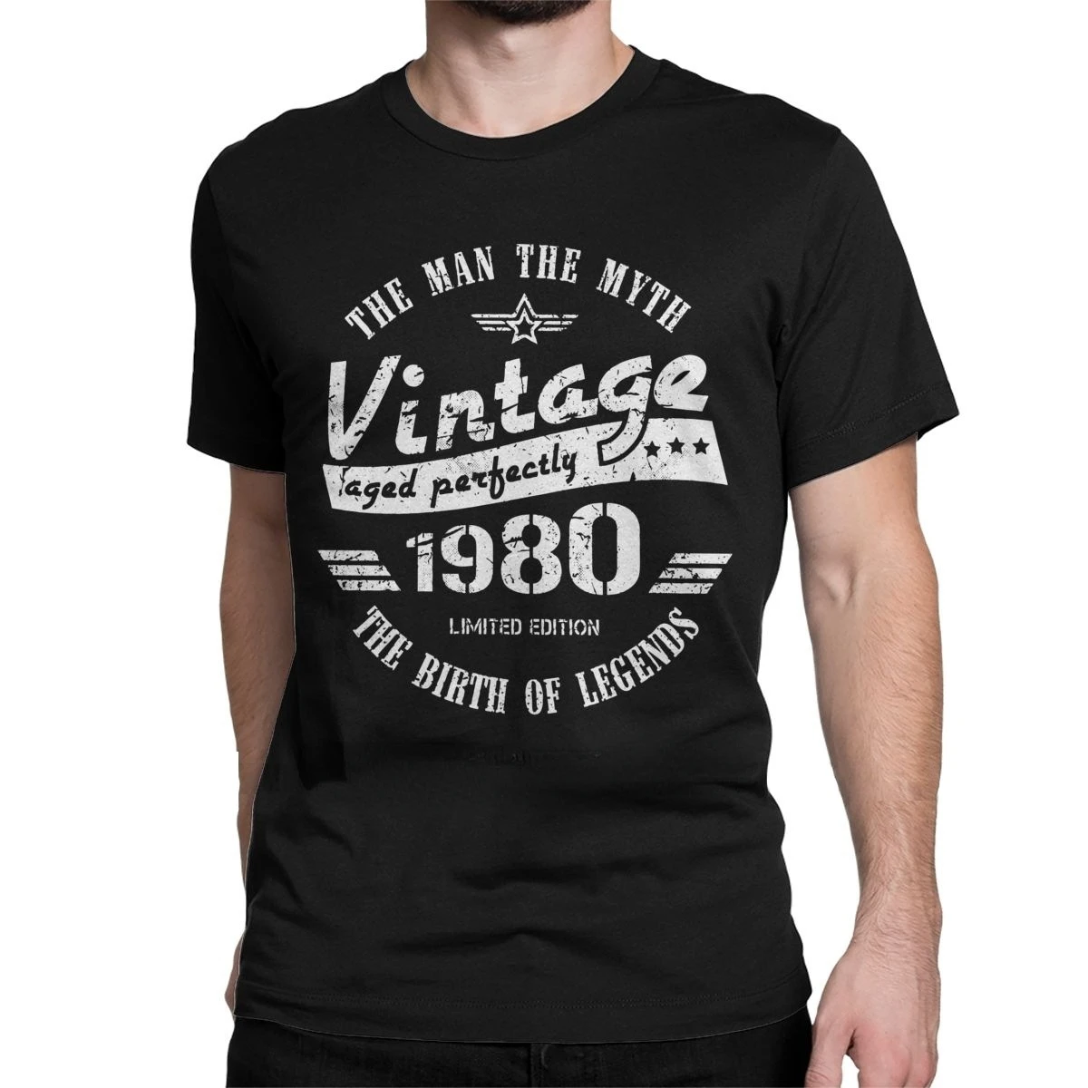 Vintage 1980 Tshirts 40th Wholesale Short Sleeved T-shirt Letter Printing Fashion Large Men's and Women's Spring and Summer
Vintage 1980 Tshirts 40th Wholesale Short Sleeved T-shirt Letter Printing Fashion Large Men's and Women's Spring and Summer