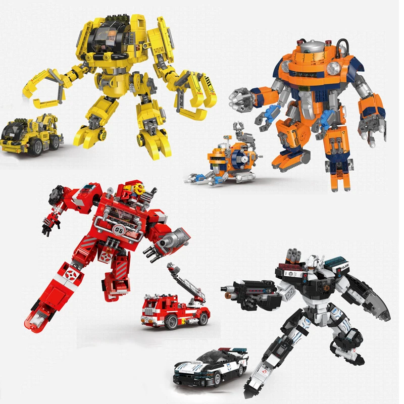 2 in 1 Squad Robot Fighter Mech Building Blocks Galaxy Rescue Engineering Police Dolls Bricks Model Toy Gift for Boy
2 in 1 Squad Robot Fighter Mech Building Blocks Galaxy Rescue Engineering Police Dolls Bricks Model Toy Gift for Boy