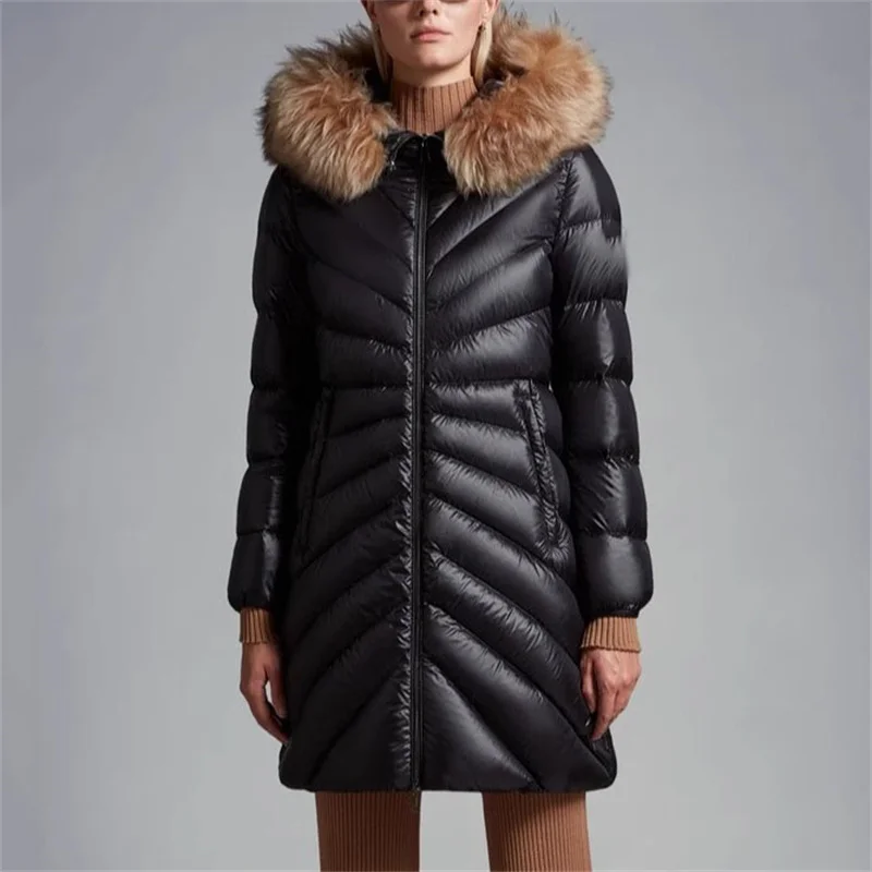 Down jacket women 20232023 Winter New High Quality White Goose Down Fill Long down coats Detachable fox fur collar feather coat
Down jacket women 20232023 Winter New High Quality White Goose Down Fill Long down coats Detachable fox fur collar feather coat