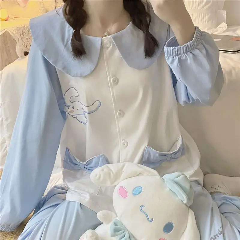 Sanrios Kawaii аниме Cinnamoroll Милая мультяшная пижама с длинными рукавами Женская Весенняя Осенняя стандартная подарок на день рождения
Sanrios Kawaii аниме Cinnamoroll Милая мультяшная пижама с длинными рукавами Женская Весенняя Осенняя стандартная подарок на день рождения