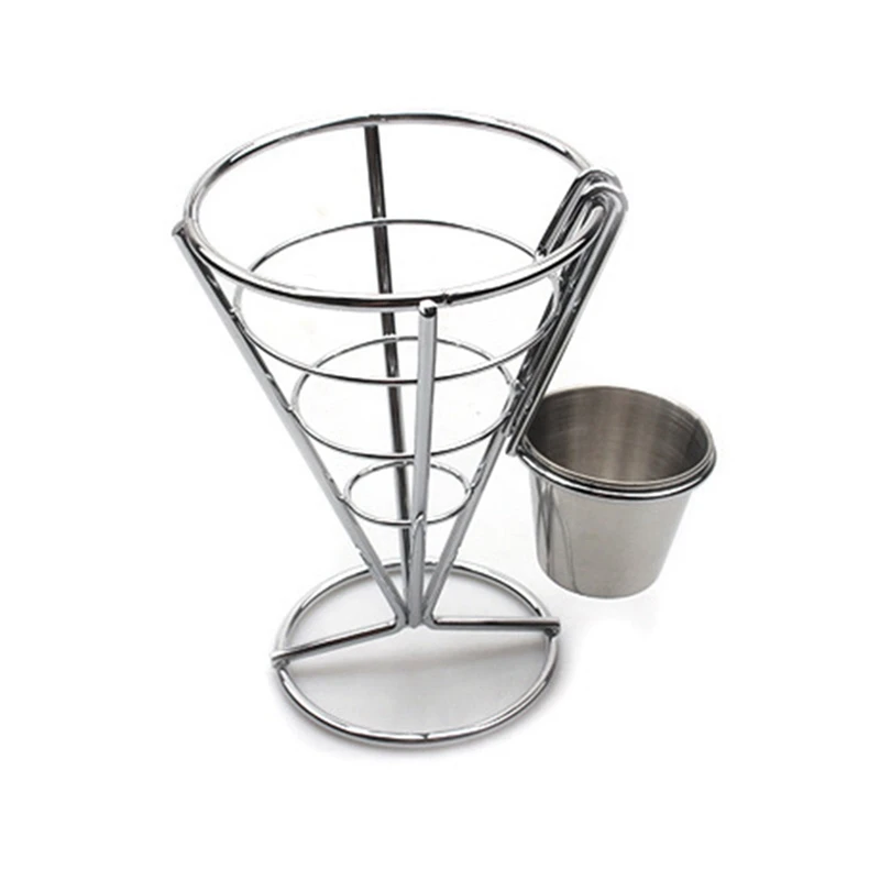 12 Pcs French Fries Stand Cone Basket Fry Holder With Dip Dishe Cone Snack Fried Chicken Display Rack Food Shelves Bowl
12 Pcs French Fries Stand Cone Basket Fry Holder With Dip Dishe Cone Snack Fried Chicken Display Rack Food Shelves Bowl
