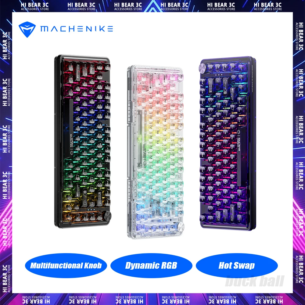 Machenike K500F Mechanical Keyboard Multifunctional Knob Dynamic Rgb Hot Swap 81 Keys Gaming Keyboard Pc Gamer Mac Laptop Office
Machenike K500F Mechanical Keyboard Multifunctional Knob Dynamic Rgb Hot Swap 81 Keys Gaming Keyboard Pc Gamer Mac Laptop Office