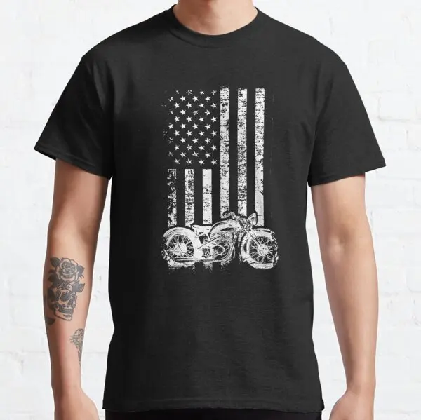 Retro Motorcycle Distressed American Flag Gift Design design t shirt for Husaberg BMW Daelim MV Kawasaki HYOSUNG HONDA
Retro Motorcycle Distressed American Flag Gift Design design t shirt for Husaberg BMW Daelim MV Kawasaki HYOSUNG HONDA