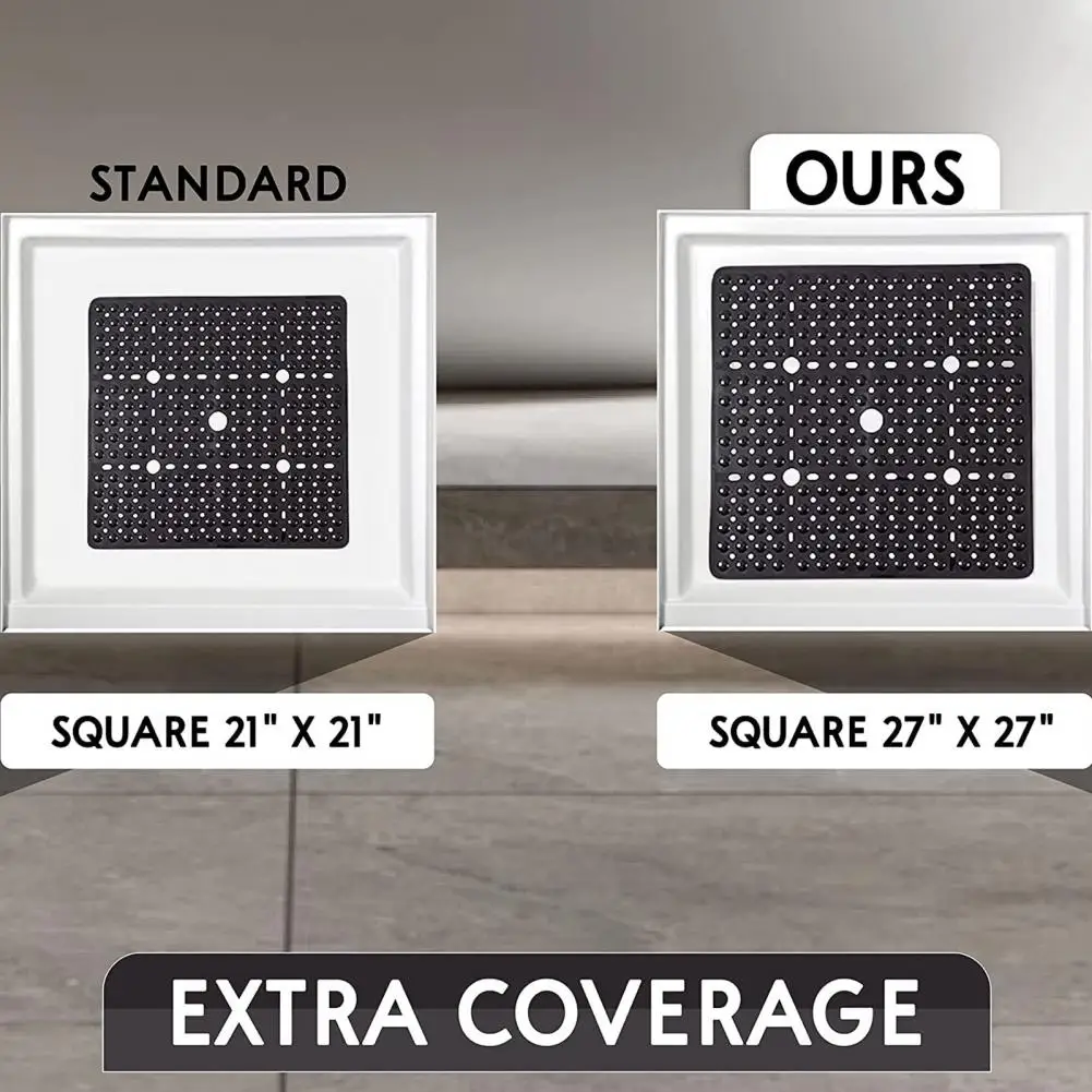Suction Cup Shower Mat Square Shower Mat with Non Slip Surface Secure Suction Cups Ideal Bathroom Carpet with Drain Holes Shower
Suction Cup Shower Mat Square Shower Mat with Non Slip Surface Secure Suction Cups Ideal Bathroom Carpet with Drain Holes Shower