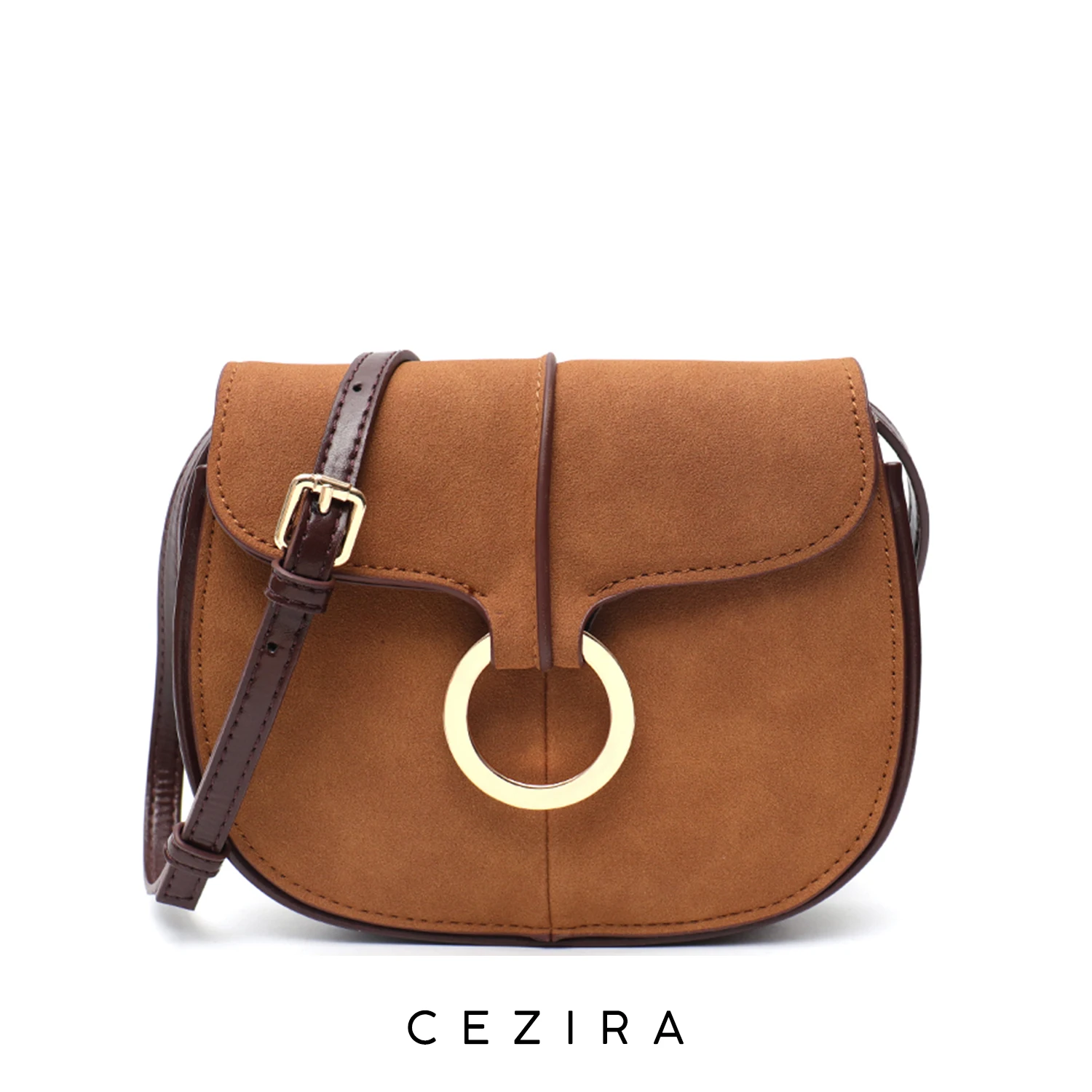 CEZIRA Retro Casual PU Leather Saddle Handbags For Women Luxury Design Flap Messenger Purse Female Small Faux Sued Shoulder Bags
CEZIRA Retro Casual PU Leather Saddle Handbags For Women Luxury Design Flap Messenger Purse Female Small Faux Sued Shoulder Bags