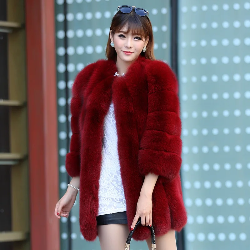 women winter new import 2023 whole skin fox fur coat Girls long paragraph Slim bars outerwear fur coats 80cm long jacket
women winter new import 2023 whole skin fox fur coat Girls long paragraph Slim bars outerwear fur coats 80cm long jacket
