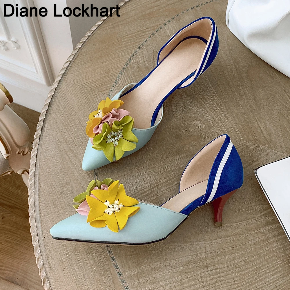 Spring Autumn Woman Floral Pointed Toe Flowers High Heels Stilettos Lady Mid Heel Slip-on Pumps Sandals Bridal Party Shoes 34-43
Spring Autumn Woman Floral Pointed Toe Flowers High Heels Stilettos Lady Mid Heel Slip-on Pumps Sandals Bridal Party Shoes 34-43