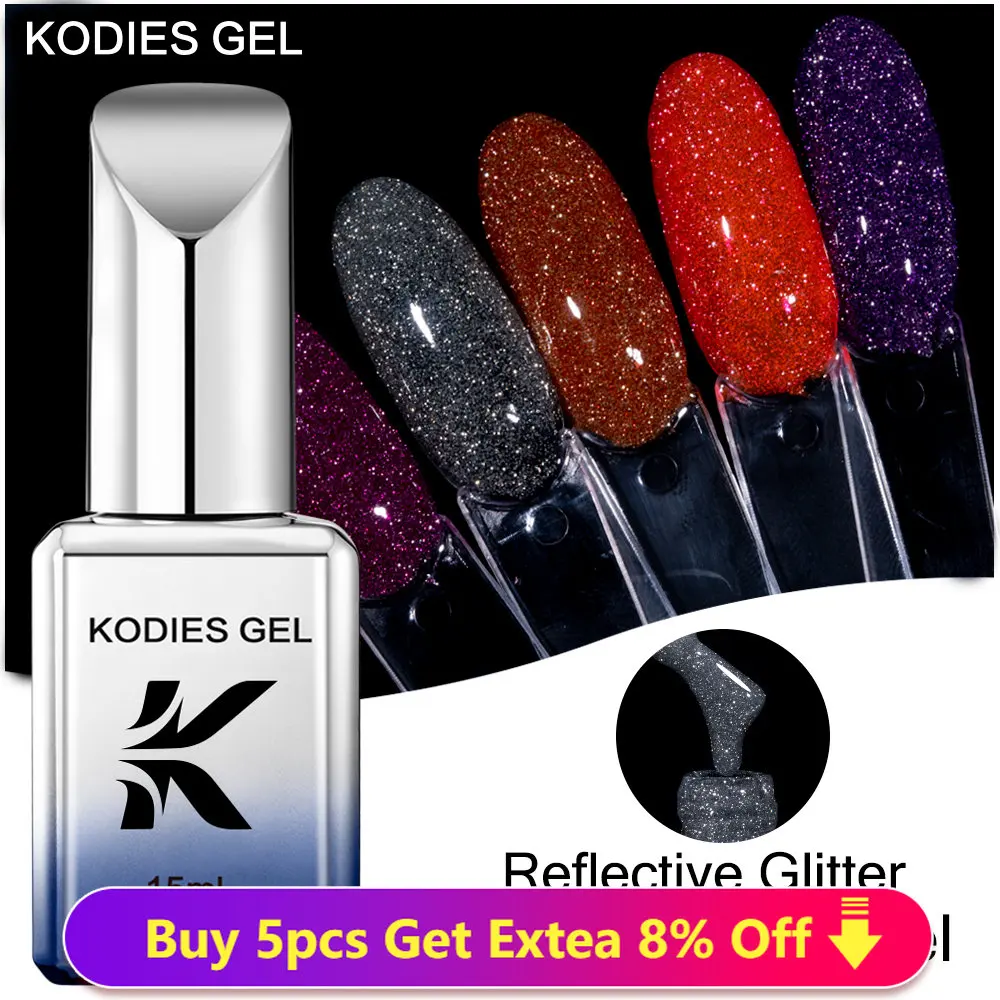 KODIES GEL Reflective Gel Polish Rubber Base Gel Varnish 15ML Semi Permanent UV Glitter Diamond Red Silver Manicure Nailart Lak
KODIES GEL Reflective Gel Polish Rubber Base Gel Varnish 15ML Semi Permanent UV Glitter Diamond Red Silver Manicure Nailart Lak