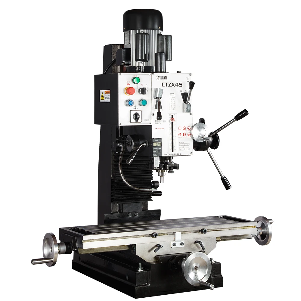 CTMACH Ctzx45 Gear Head Drilling and Milling Machine Lathe Zx7045 1500W for Metal and Wood Working in China Factory
CTMACH Ctzx45 Gear Head Drilling and Milling Machine Lathe Zx7045 1500W for Metal and Wood Working in China Factory