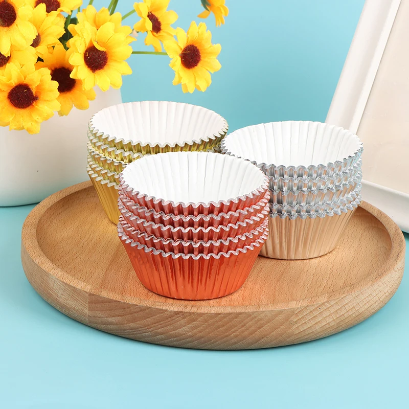 100PCS Egg Tart Cake Paper Cup Mold Thickened Reusable Aluminum Foil Oil-proof Cake Tray Cookie Mold Kitchen Cake Baking Cups
100PCS Egg Tart Cake Paper Cup Mold Thickened Reusable Aluminum Foil Oil-proof Cake Tray Cookie Mold Kitchen Cake Baking Cups