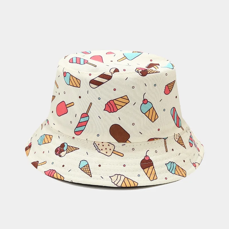 New Ice Cream Embroidered Reversible Bucket Hat Fisherman Hat Outdoor Travel Sun Cap Hats For Women Hip Hop Caps For Men панама
New Ice Cream Embroidered Reversible Bucket Hat Fisherman Hat Outdoor Travel Sun Cap Hats For Women Hip Hop Caps For Men панама