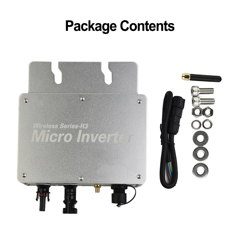Solar Inverter WVC-350W Built-in MPPT Solar PV Grid-connected Small Inverter With WiFi Mobile Phone Monitoring Fucation IP65
Solar Inverter WVC-350W Built-in MPPT Solar PV Grid-connected Small Inverter With WiFi Mobile Phone Monitoring Fucation IP65