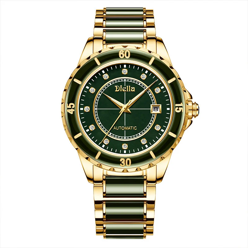 Swiss luxyry brand Adiya Automatic Men's and Women's Waterproof Luminous Jade Mechanical Watch
Swiss luxyry brand Adiya Automatic Men's and Women's Waterproof Luminous Jade Mechanical Watch