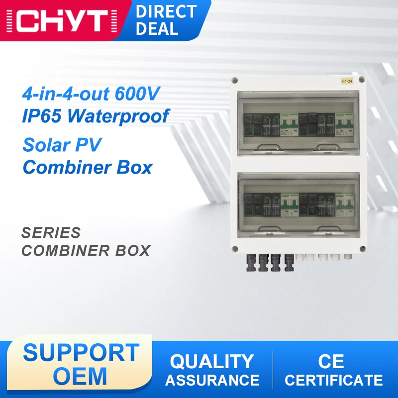 4-in-4-out 600V 24WAY IP65 Waterproof PC Electrical Surface Mounted Solar PV Surge Protection DC Distribution Box Combiner Box
4-in-4-out 600V 24WAY IP65 Waterproof PC Electrical Surface Mounted Solar PV Surge Protection DC Distribution Box Combiner Box