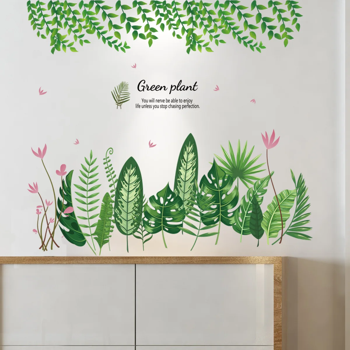 Hanging Green Leaves Wall Decals Tropical Palm Tree Leaf Plants Stickers for Kids Babies Room Decor DIY Home Decoration Art
Hanging Green Leaves Wall Decals Tropical Palm Tree Leaf Plants Stickers for Kids Babies Room Decor DIY Home Decoration Art