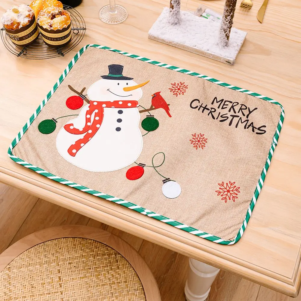 Brand New Place Mat Placemats Anti Slip Christmas Party Christmas Supplies Creative Embroidered Placemat Waterproof 
Brand New Place Mat Placemats Anti Slip Christmas Party Christmas Supplies Creative Embroidered Placemat Waterproof