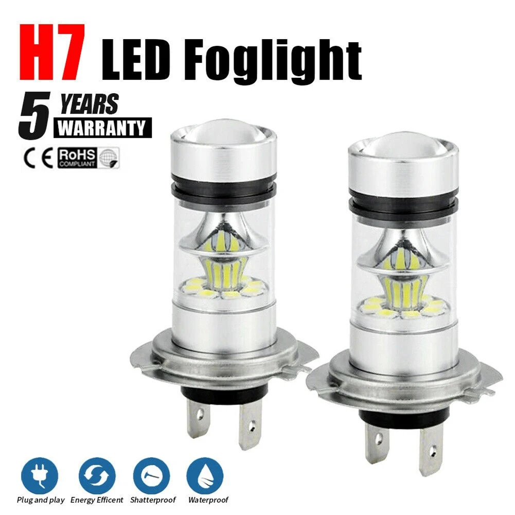 2PCS H7 High Power LED Headlight Bulbs Conversion Kit Bulbs High/Low Beam/Fog Light 100W 6000K Super White DC 12V-28V Waterproof
2PCS H7 High Power LED Headlight Bulbs Conversion Kit Bulbs High/Low Beam/Fog Light 100W 6000K Super White DC 12V-28V Waterproof