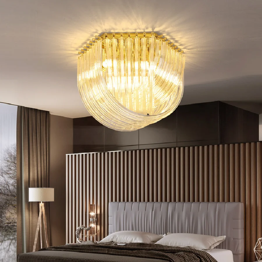 Gold Modern Dimmable LED Ceiling Lamp Light Luxury Glass Hanging Lamp Lustre Home Decor Appliance Foyer Lobby Bedroom Study
Gold Modern Dimmable LED Ceiling Lamp Light Luxury Glass Hanging Lamp Lustre Home Decor Appliance Foyer Lobby Bedroom Study