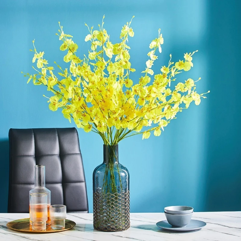 5 Branches/Bundle Simulation flowers silk flowers orchids home soft furnishing fake flowers decorative flower arrangements 
5 Branches/Bundle Simulation flowers silk flowers orchids home soft furnishing fake flowers decorative flower arrangements