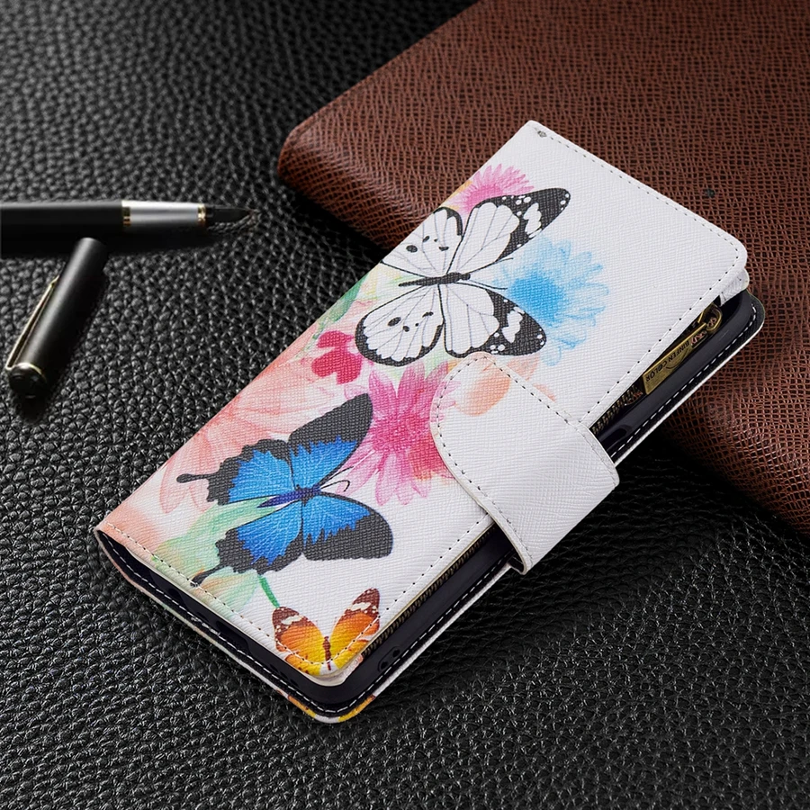 

New Style Wallet Zipper Flip Leather Case For OPPO A96 A94 A93 A92 A9 A76 A74 A72 A57 A55 A54 A54S A53S A52 A5 A36 A31 A16 A15 A