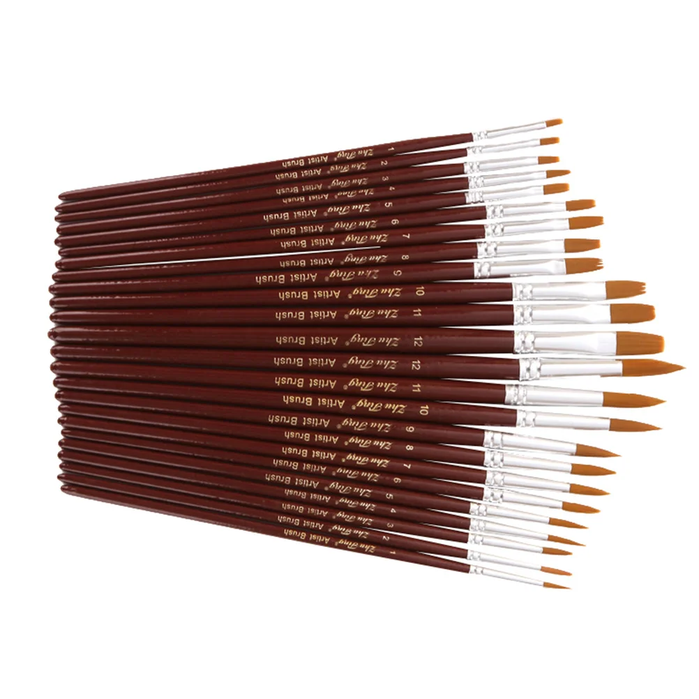 Brush Paintingbrushes Watercolor Set Oil Paintbrush Artist Nylon Professional Drawing Gouache Tip Hand Pen Wood Handle Liner 
Brush Paintingbrushes Watercolor Set Oil Paintbrush Artist Nylon Professional Drawing Gouache Tip Hand Pen Wood Handle Liner