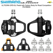 SHIMANO ULTEGRA SPD-SL Pedal PD-R8000 Ultralight Self-locking Single Sided with Carbon Body for Road Competition Original Parts