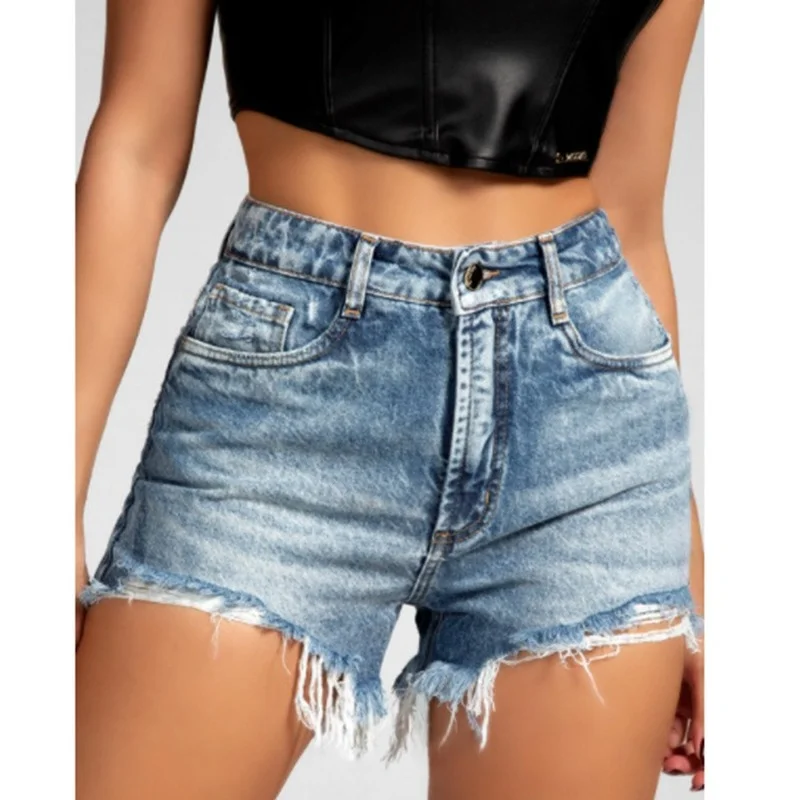 Summer New Ripped Jeans Short Women Washed Casual Mid Waist Slim Fit Denim Shorts Temperament Fashion Straight Light Color Short
Summer New Ripped Jeans Short Women Washed Casual Mid Waist Slim Fit Denim Shorts Temperament Fashion Straight Light Color Short