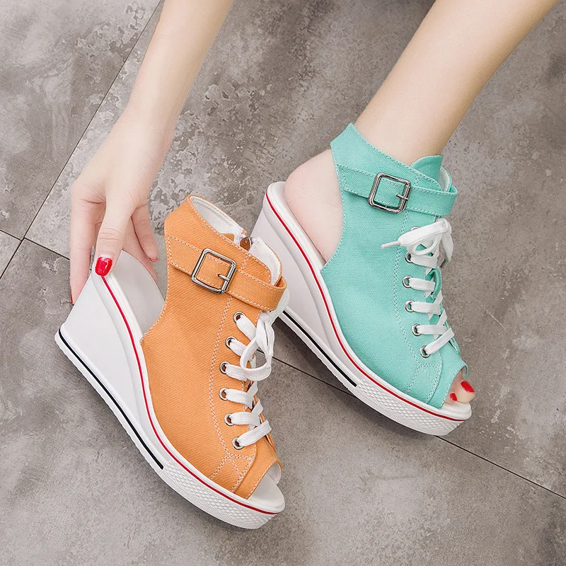 Women Sandals 2022 Lady Platform Wedges Sandals Zipper Comfortable Women's Sandals Open Toe Casual Summer Sports Shoes Sandalias
Women Sandals 2022 Lady Platform Wedges Sandals Zipper Comfortable Women's Sandals Open Toe Casual Summer Sports Shoes Sandalias