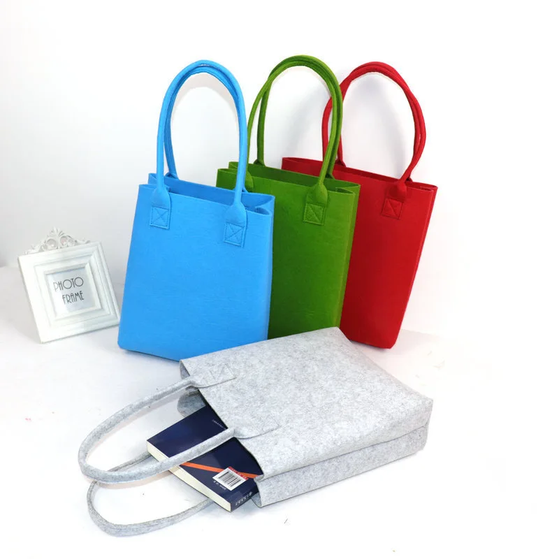 Fashion Ladies Large Capacity Vegan Shoulder Bag Reusable Gray Felt Casual Tote Bag Women Eco Friendly Shopping Bag
Fashion Ladies Large Capacity Vegan Shoulder Bag Reusable Gray Felt Casual Tote Bag Women Eco Friendly Shopping Bag