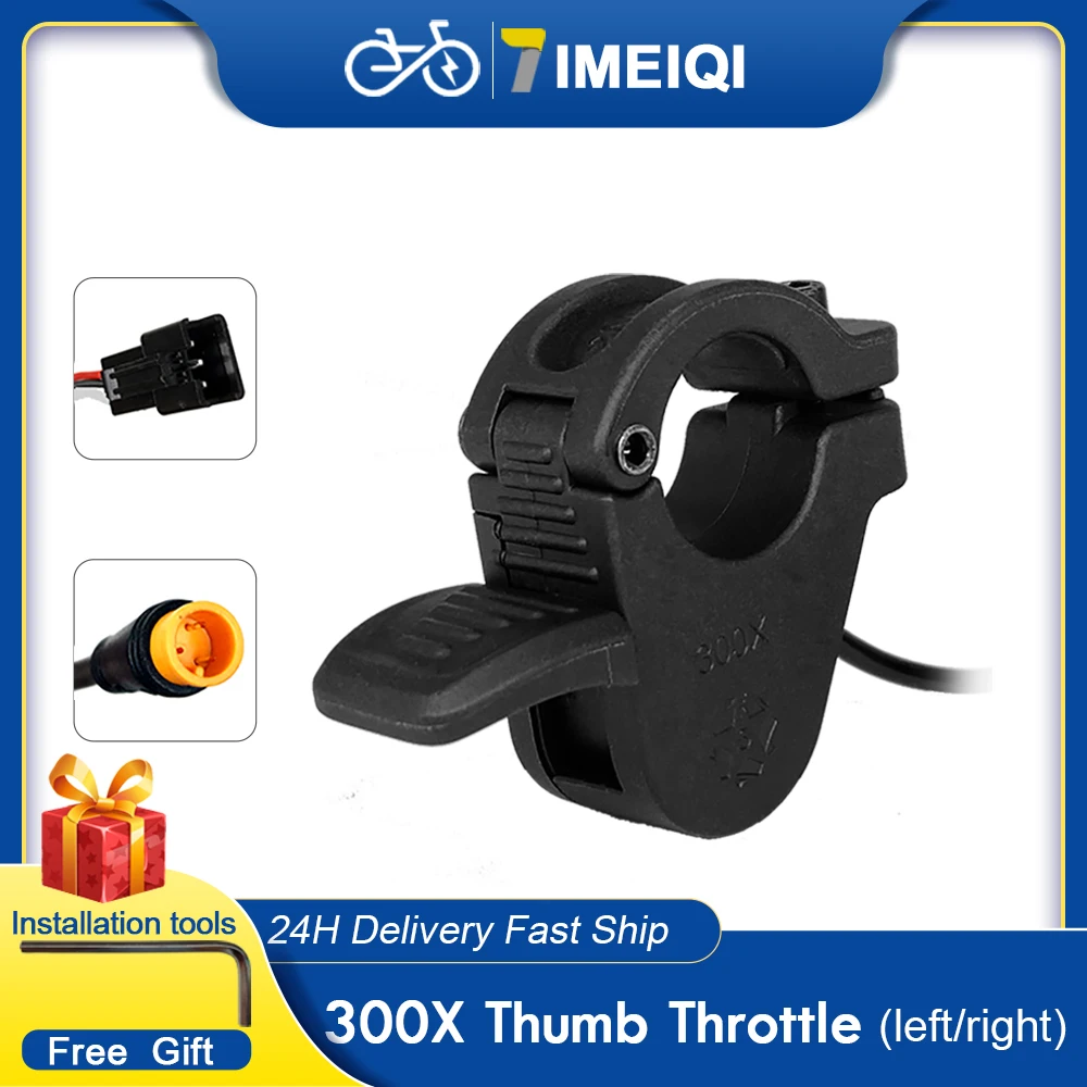

Ebike Thumb Throttle Electric Scooter Bike WUXING 300X Right/Left Hand Throttle For 24V 36V 48V 72V Electric Bicycle Accelerator