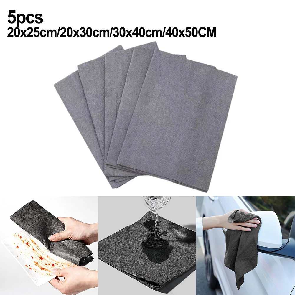 5pcs Magics Cloth Clean Glass Cloth Reusable Microfiber Cleaning Cloth Towel For Casement Glass Mirror Gray Multi Size Household
5pcs Magics Cloth Clean Glass Cloth Reusable Microfiber Cleaning Cloth Towel For Casement Glass Mirror Gray Multi Size Household
