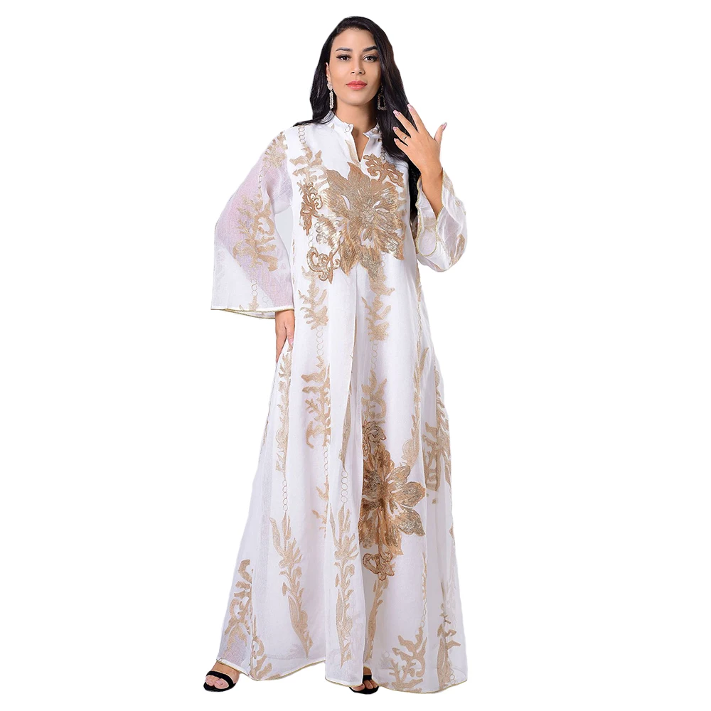 Платье-макси с длинным рукавом и вышивкой Sequin Abayas для женщин Турция мусульманское платье хиджаб Caftan Marocain блестящее платье
Платье-макси с длинным рукавом и вышивкой Sequin Abayas для женщин Турция мусульманское платье хиджаб Caftan Marocain блестящее платье