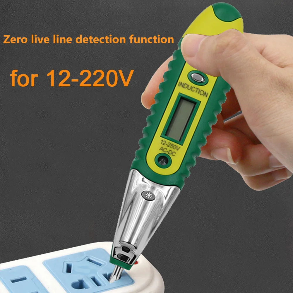 LED Digital Display Voltage Tester Insulation Handle with Light Voltage Tester Pen High Hardness Safety Lightweight for 12-220V
LED Digital Display Voltage Tester Insulation Handle with Light Voltage Tester Pen High Hardness Safety Lightweight for 12-220V