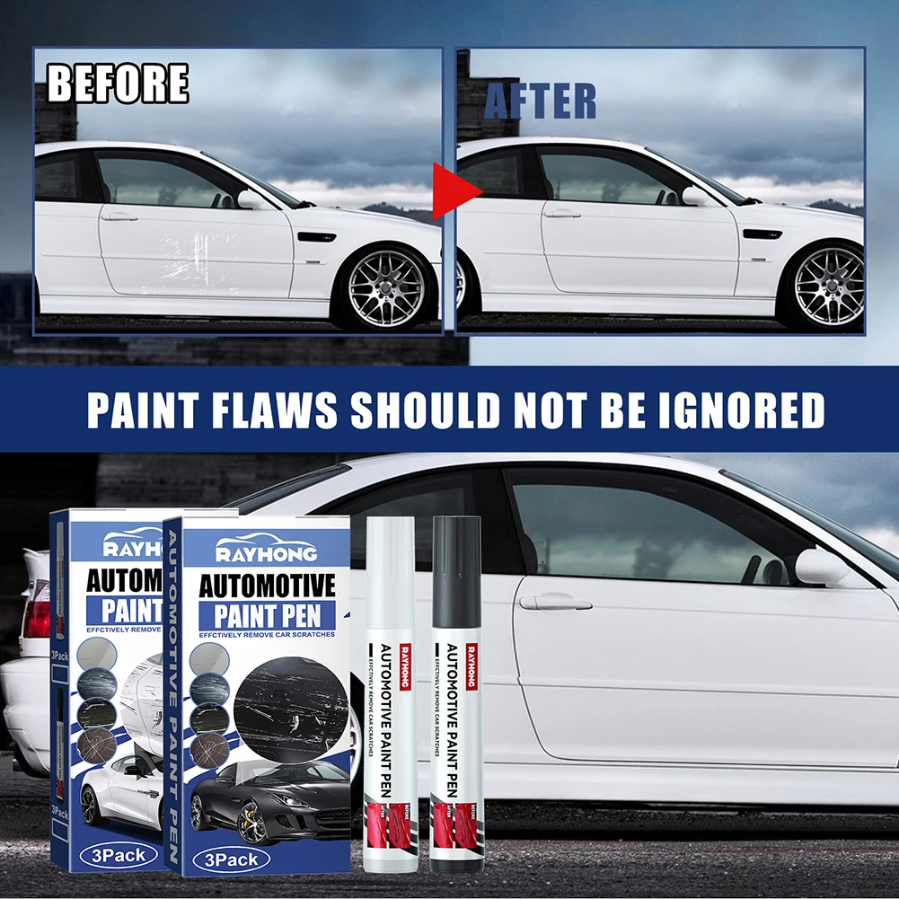 3pcs Car Scratch Repair Paint Pen Auto Touch Up Pens Water Resistant Car Scratches Clear Remover Painting Pens
3pcs Car Scratch Repair Paint Pen Auto Touch Up Pens Water Resistant Car Scratches Clear Remover Painting Pens