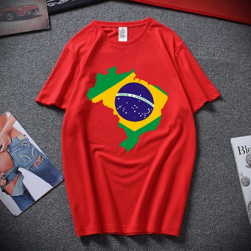 Men Cotton t-Shirt Summer Oversize Brazil Flag Print Short-Sleeved Fashion Men Women Youth Top Clothes
Men Cotton t-Shirt Summer Oversize Brazil Flag Print Short-Sleeved Fashion Men Women Youth Top Clothes