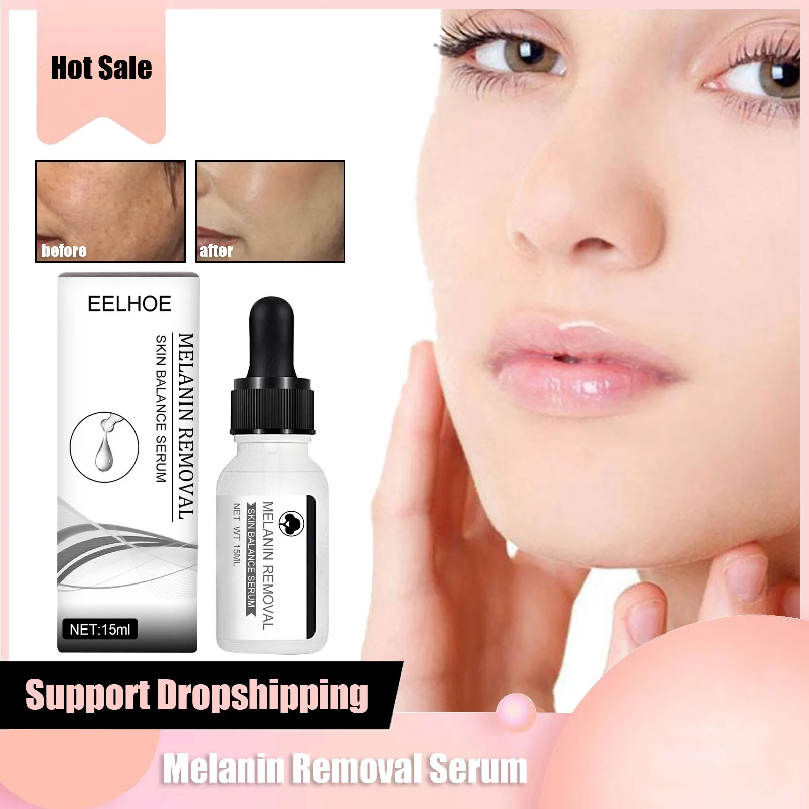 

Dark Spot Melasma Remover Serum Whitening Melanin Anti Aging Correcting Dull Age Spots Remove Pigment Brighten Freckle Essence