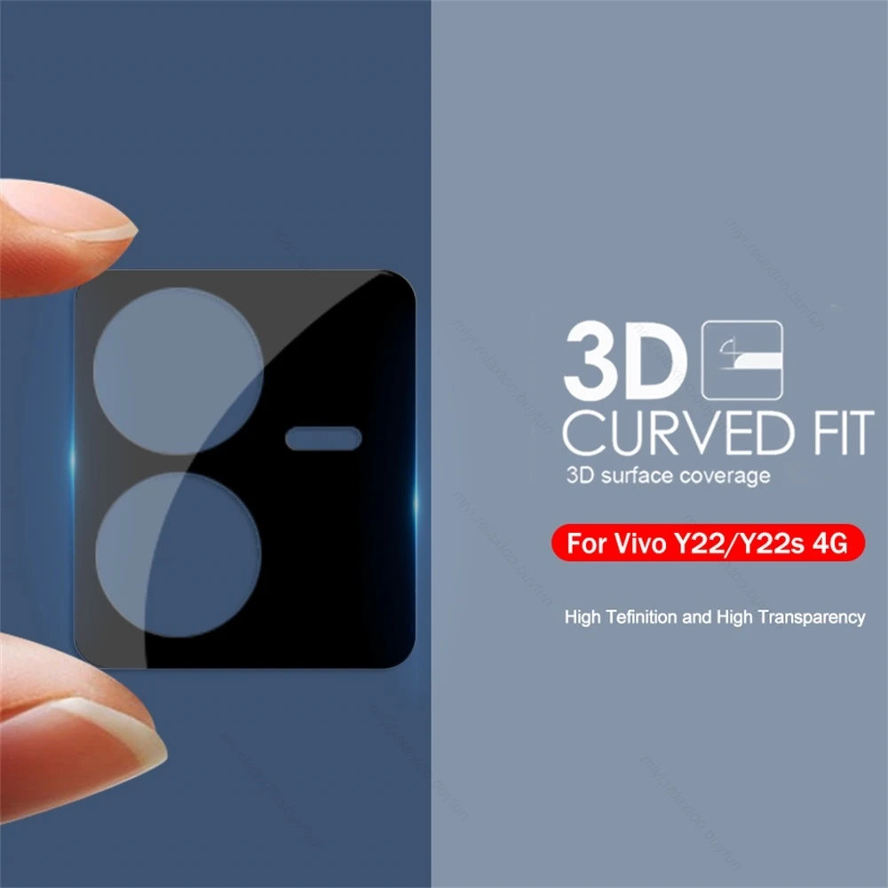 

3D Back Camera Lens Protector Cover For Vivo Y22 Y22s Y 22s 22 s 4G 2022 Rear Lens Protective Glass On Vivoy22 V2206 V2207 6.55"