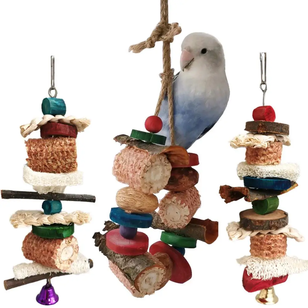 Parrot Birds Cage Hanging Chew Toys Natural Corn Cob Loofah Set Cage Decoration Accessories for Large Medium Small Parrots 
Parrot Birds Cage Hanging Chew Toys Natural Corn Cob Loofah Set Cage Decoration Accessories for Large Medium Small Parrots