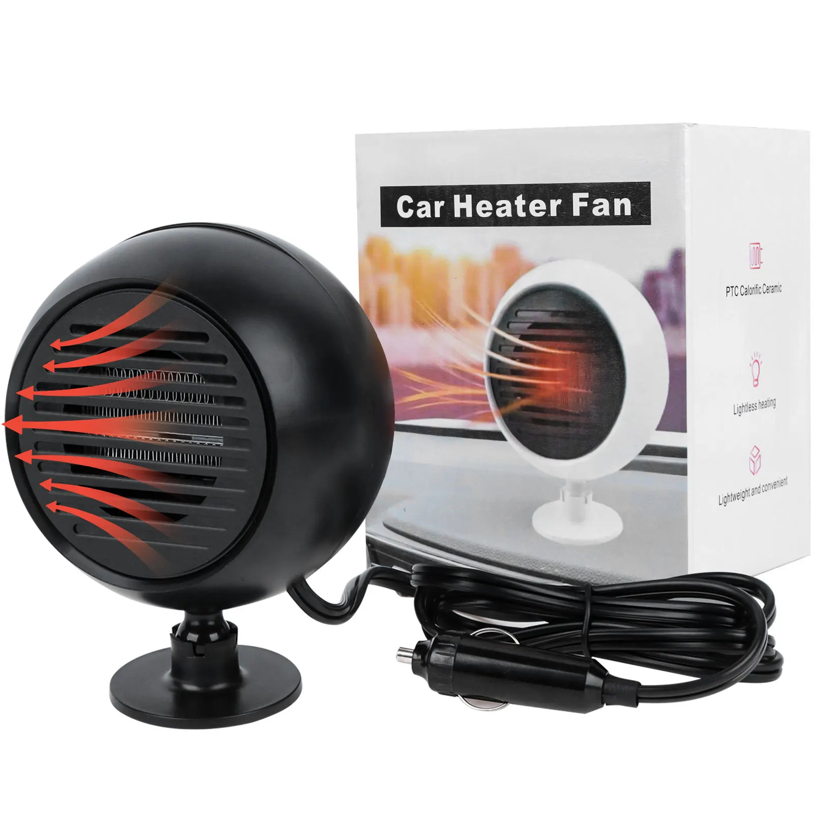 Portable Car Heater Fan,180W-240W 24V Windscreen Fan Plug-in Anti-Fog Car Fan
Portable Car Heater Fan,180W-240W 24V Windscreen Fan Plug-in Anti-Fog Car Fan