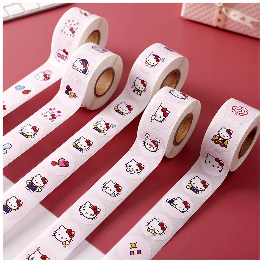 500Pcs Children's Cute Hello Kitty Kuromi Cartoon Stickers Baby Stickers Kindergarten Inspirational Little Reward Roll Stickers
500Pcs Children's Cute Hello Kitty Kuromi Cartoon Stickers Baby Stickers Kindergarten Inspirational Little Reward Roll Stickers